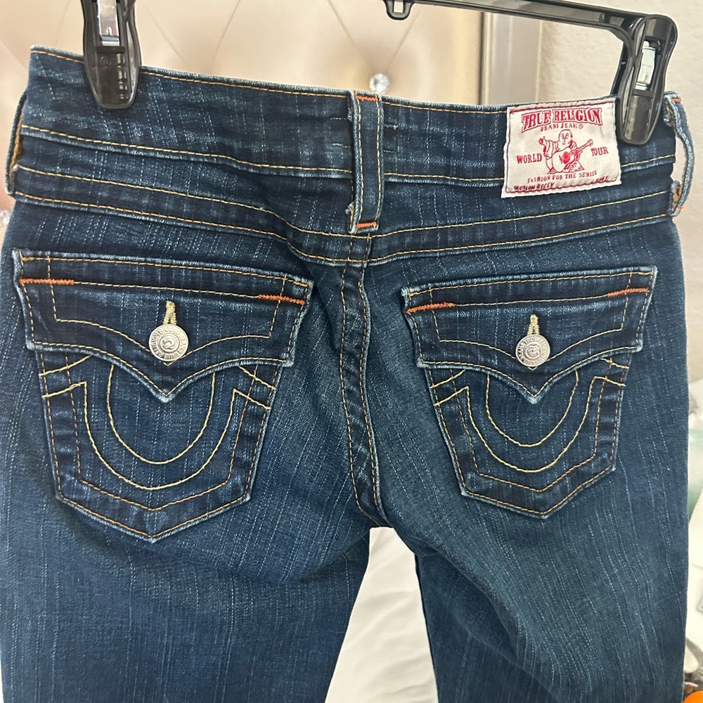 True Religion Women's Dark Blue Denim Jeans